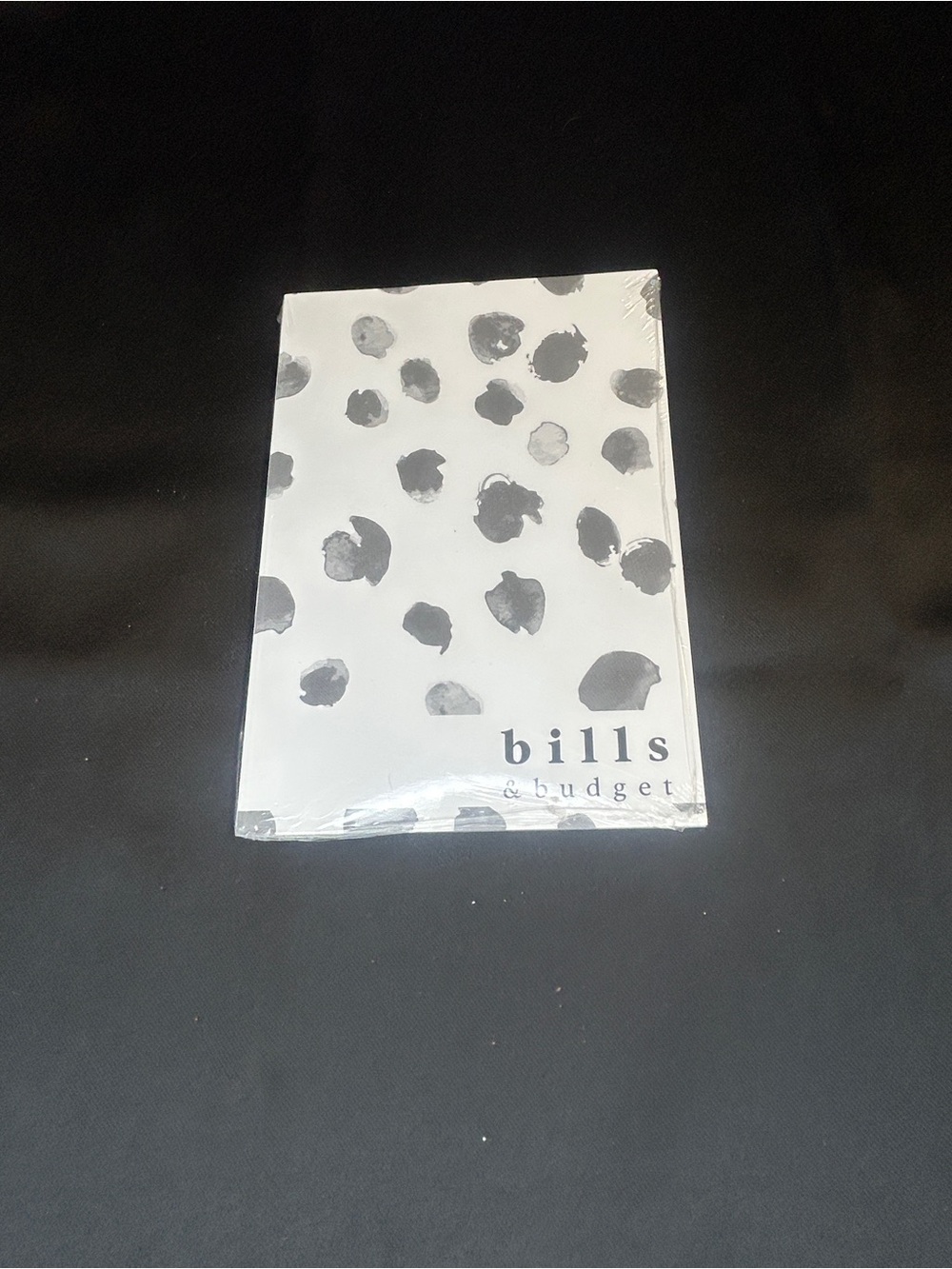 Tula White Planner insert with Black Spot Pattern - Bills & Budget